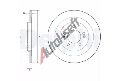 DELPHI Brzdov kotou - 300 mm DF BG4688C, BG4688C