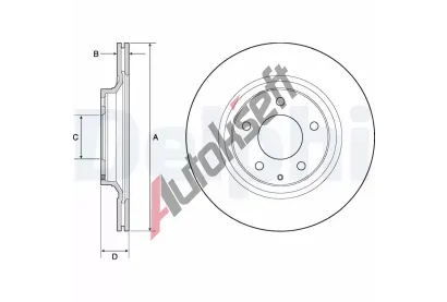 DELPHI Brzdov kotou - 302 mm DF BG4693C, BG4693C