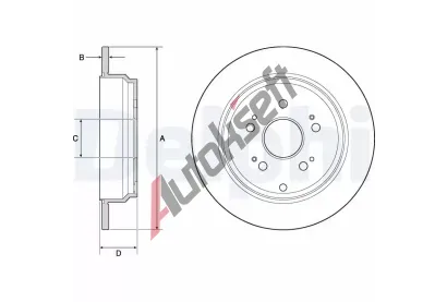 DELPHI Brzdov kotou - 302 mm DF BG4694C, BG4694C