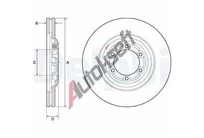 DELPHI Brzdov kotou - 300 mm DF BG4697C, BG4697C