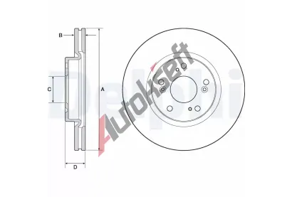 DELPHI Brzdov kotou - 293 mm DF BG4698C, BG4698C
