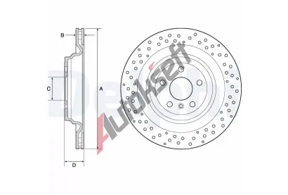 DELPHI Brzdov� kotou� DF BG4699C, BG4699C