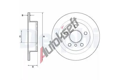 DELPHI Brzdov kotou - 259 mm DF BG4706C, BG4706C
