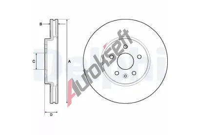 DELPHI Brzdov kotou - 300 mm DF BG4710C, BG4710C