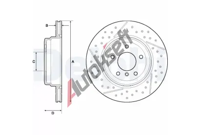 DELPHI Brzdov kotou - 324 mm DF BG4714C, BG4714C