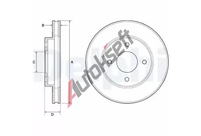 DELPHI Brzdový kotouč - 238 mm DF BG4742C, BG4742C DELPHI Brzdový kotouč - 238 mm DF BG4742C, BG4742C