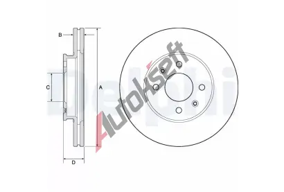 DELPHI Brzdov kotou - 256 mm DF BG4744C, BG4744C