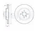 Brzdov kotou DELPHI ‐ DF BG4750C