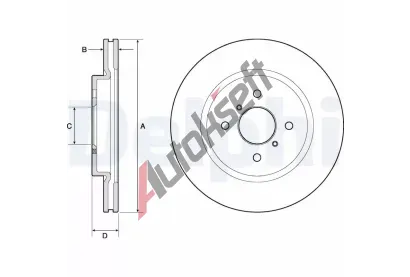 DELPHI Brzdov kotou - 272 mm DF BG4750C, BG4750C