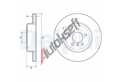 DELPHI Brzdov kotou - 345 mm DF BG4752C, BG4752C