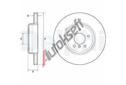 DELPHI Brzdov kotou - 345 mm DF BG4753C, BG4753C