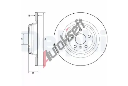 DELPHI Brzdov kotou - 325 mm DF BG4754C, BG4754C