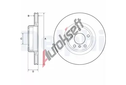 DELPHI Brzdov kotou - 345 mm DF BG4755C, BG4755C