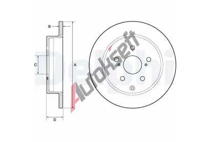 DELPHI Brzdov kotou - 290 mm DF BG4757C, BG4757C