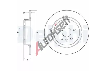 DELPHI Brzdov kotou - 288 mm DF BG4760C, BG4760C