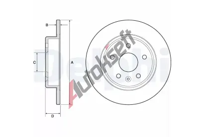 DELPHI Brzdov kotou - 264 mm DF BG4761C, BG4761C