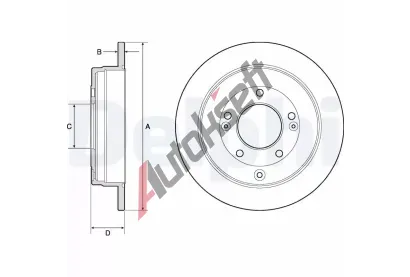 DELPHI Brzdov kotou - 284 mm DF BG4767C, BG4767C