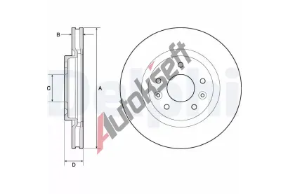 DELPHI Brzdov kotou - 296 mm DF BG4770C, BG4770C