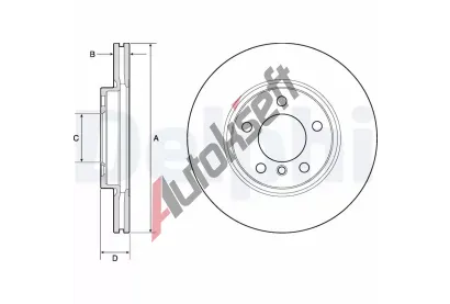 DELPHI Brzdov kotou - 307 mm DF BG4771C, BG4771C