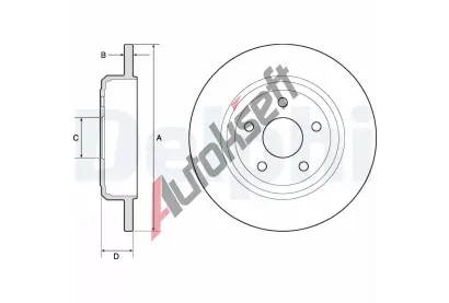 DELPHI Brzdov kotou - 330 mm DF BG4772C, BG4772C