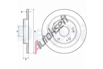 DELPHI Brzdov kotou - 276 mm DF BG4773C, BG4773C