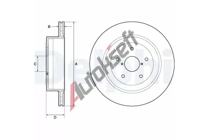 DELPHI Brzdov kotou - 316 mm DF BG4775C, BG4775C