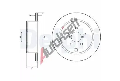 DELPHI Brzdov kotou - 274 mm DF BG4776C, BG4776C