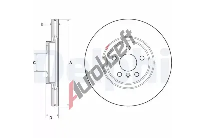 DELPHI Brzdov kotou - 330 mm DF BG4780C, BG4780C