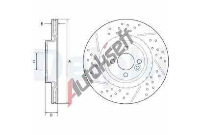 DELPHI Brzdov kotou - 316 mm DF BG4789C, BG4789C