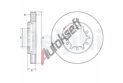 DELPHI Brzdov kotou - 260 mm DF BG4795C, BG4795C