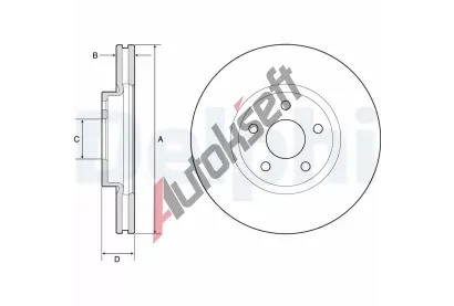 DELPHI Brzdov kotou - 300 mm DF BG4803C, BG4803C