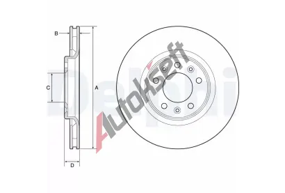 DELPHI Brzdov kotou - 294 mm DF BG4806C, BG4806C