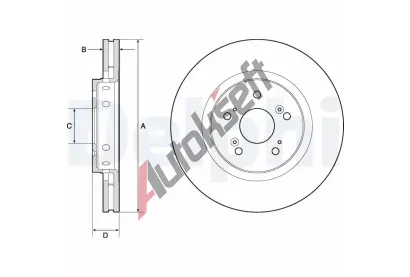 DELPHI Brzdov kotou - 315 mm DF BG4808C, BG4808C