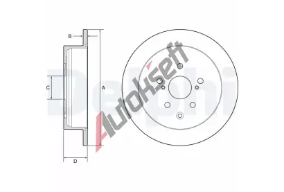 DELPHI Brzdov kotou - 309 mm DF BG4919C, BG4919C