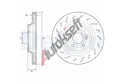 DELPHI Brzdov kotou - 320 mm DF BG4920C, BG4920C