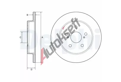 DELPHI Brzdov kotou - 281 mm DF BG4928C, BG4928C