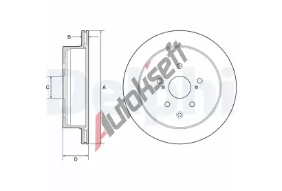 DELPHI Brzdov kotou - 309 mm DF BG4929C, BG4929C