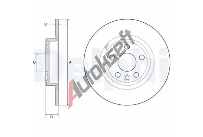 DELPHI Brzdov kotou - 300 mm DF BG4930C, BG4930C