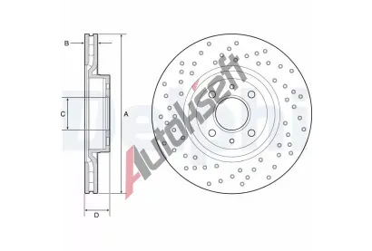 DELPHI Brzdov kotou - 284 mm DF BG4943C, BG4943C