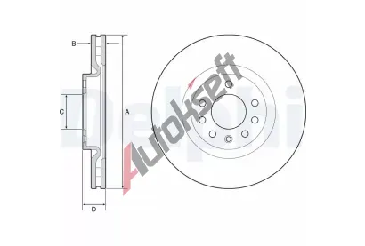 DELPHI Brzdov kotou - 305 mm DF BG4944C, BG4944C