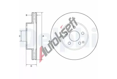 DELPHI Brzdov kotou - 295 mm DF BG4945C, BG4945C