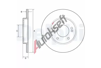 DELPHI Brzdov kotou - 272 mm DF BG4949C, BG4949C