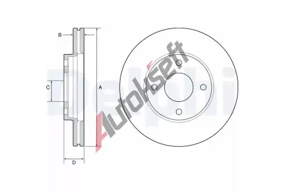 DELPHI Brzdov kotou - 262 mm DF BG4953C, BG4953C