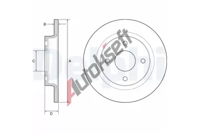DELPHI Brzdov kotou - 253 mm DF BG4954C, BG4954C