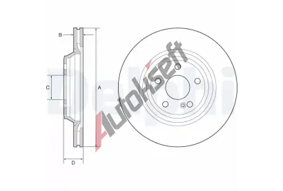 DELPHI Brzdov kotou - 320 mm DF BG4957C, BG4957C