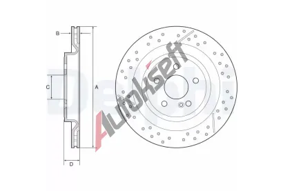 DELPHI Brzdový kotouč - 330 mm DF BG4958C, BG4958C  DELPHI Brzdový kotouč - 330 mm DF BG4958C, BG4958C