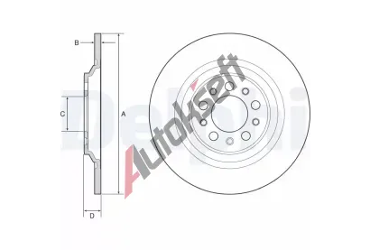 DELPHI Brzdov kotou - 320 mm DF BG4961C, BG4961C