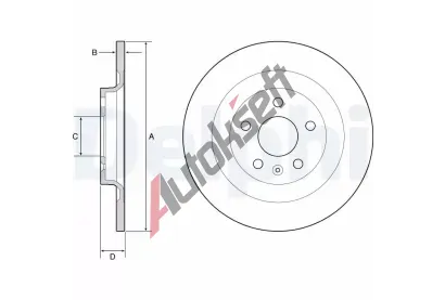 DELPHI Brzdov kotou - 302 mm DF BG4966C, BG4966C