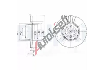 DELPHI Brzdov kotou - 324 mm DF BG670, BG670