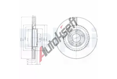 DELPHI Brzdov kotou - 345 mm DF BG9003, BG9003